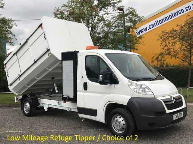 2011 11 Citroen Relay 2.2 35 L3 HDI LWB  Refuge-Tipper Pod Tool box, A/C Low Mileage Free UK Delivery