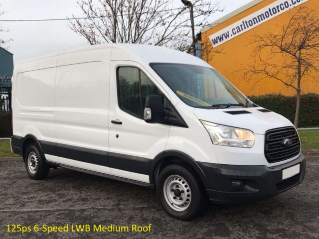 2014 14 Ford Transit 350 TDCi 125 L3 H2 LWB Medium Roof  Panel Van Free UK Delivery