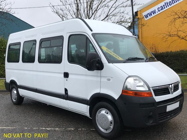 2010 10 Vauxhall Movano LM35 DCI 100 LWB 9 seat MINIBUS SHUTTLE # NO VAT TO PAY LTD OFFER #