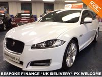 USED 2013 H JAGUAR XF 3.0 D V6 SPORT BRAKE R-SPORT AUTO VERY RARE MODEL - ONLY 33K - WHITE - IMMACULATE