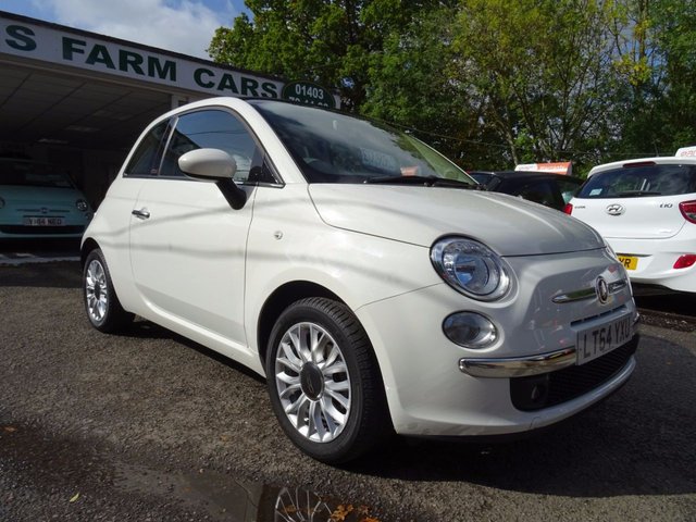 2014 64 Fiat 500 1.2 CONVERTIBLE LOUNGE 3d 69 BHP