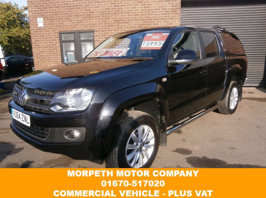 USED 2014 64 VOLKSWAGEN AMAROK 2.0 DC TDI HIGHLINE 4MOTION 1d 178 BHP *** NO VAT ***  *** Sat Nav,Bluetooth,Leather Upholstery,Rear Canopy ***