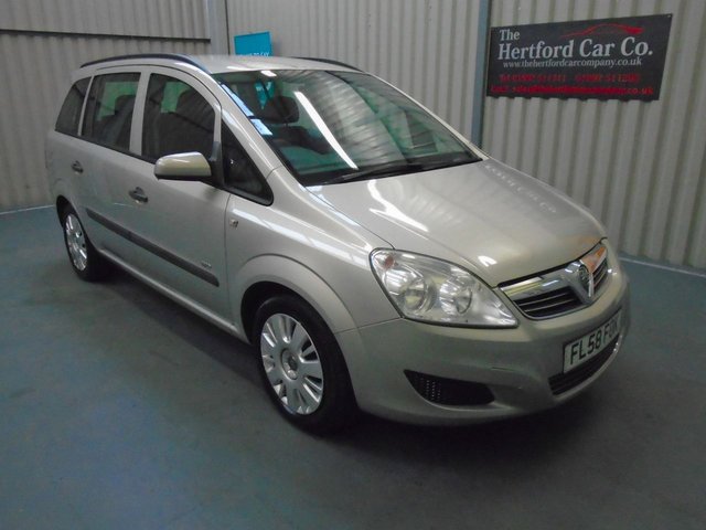 2008 58 Vauxhall Zafira 1.6 LIFE 16V 5d 105 BHP