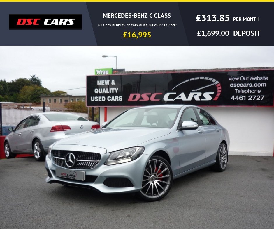 USED 2014 64 MERCEDES-BENZ C CLASS 2.1 C220 BLUETEC SE EXECUTIVE 4dr AUTO 170 BHP ALLOYS & FRONT GRILLE OPTIONAL