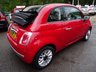 USED 2014 14 FIAT 500 1.2 CONVERTIBLE LOUNGE 3d 69 BHP Fiat Service History + Just Serviced by ourselves, One Lady Owner from new, MOT until August 2018, Great on fuel economy! Only &pound;30 Road Tax! Convertible