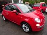 USED 2014 14 FIAT 500 1.2 CONVERTIBLE LOUNGE 3d 69 BHP Fiat Service History + Just Serviced by ourselves, One Lady Owner from new, MOT until August 2018, Great on fuel economy! Only &pound;30 Road Tax! Convertible