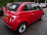 USED 2014 14 FIAT 500 1.2 CONVERTIBLE LOUNGE 3d 69 BHP Fiat Service History + Just Serviced by ourselves, One Lady Owner from new, MOT until August 2018, Great on fuel economy! Only &pound;30 Road Tax! Convertible