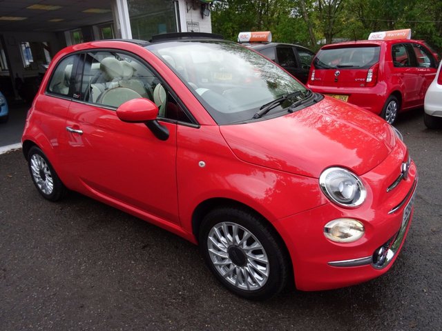 2015 65 Fiat 500 1.2 CONVERTIBLE LOUNGE 3d 69 BHP