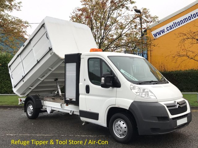 2011 60 Citroen Relay 2.2 35 L3 HDI LWB Refuge-Tipper Pod Tool box, A/C Free UK Delivery