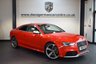 USED 2013 13 AUDI A5 4.2 RS5 FSI QUATTRO 2DR AUTO 444 BHP + FULL GREY LEATHER INTERIOR + FULL AUDI SERVICE HISTORY + SATELLITE NAVIGATION + BLUETOOTH + ELECTRIC SPORT SEATS + DAB RADIO + XENON LIGHTS + REVERSE CAMERA + CRUISE CONTROL + BANG AND OLUFSEN SPEAKERS + PARKING SENSORS + 20 INCH ALLOY WHEELS +