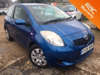USED 2006 06 TOYOTA YARIS 1.3 T3 VVT-I MM 3d AUTO 86 BHP AUTOMATIC - LOW MILEAGE ECONOMICAL HATCHBACK