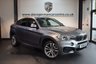 USED 2016 16 BMW X6 3.0 XDRIVE40D M SPORT 4DR 309 BHP + FULL BLACK LEATHER INTERIOR + FULL SERVICE HISTORY + PRO SATELLITE NAVIGATION + BLUETOOTH + HEATED SPORT SEATS WITH MEMORY + DAB RADIO + REVERSE CAMERA + CRUISE CONTROL + PARKING SENSORS + 19 INCH ALLOY WHEELS +