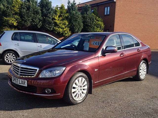 2007 57 Mercedes-Benz C Class 1.8 C180 KOMPRESSOR ELEGANCE 4d AUTO FULL LEATHER