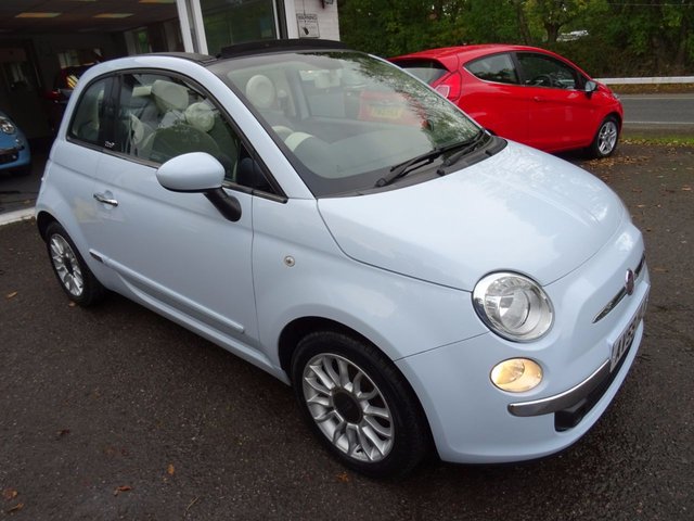2009 Fiat 500 1.2 CONVERTIBLE LOUNGE 3d 69 BHP