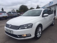USED 2014 14 VOLKSWAGEN PASSAT 2.0 EXECUTIVE TDI BLUEMOTION TECHNOLOGY 5d 139 BHP LEATHER + DAB + SATNAV & MORE
