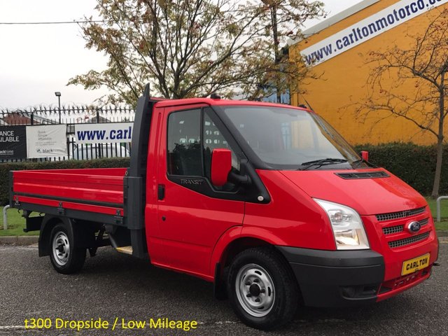 2013 62 Ford Transit 2.2 T300 Swb Dropside SRW Ex Lease History Free UK Delivery