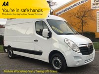 USED 2011 60 VAUXHALL MOVANO 2.3 Cdti L2 Mobile Workshop [ Internal Swing Lift / Crane ] H2 van Free UK Delivery 