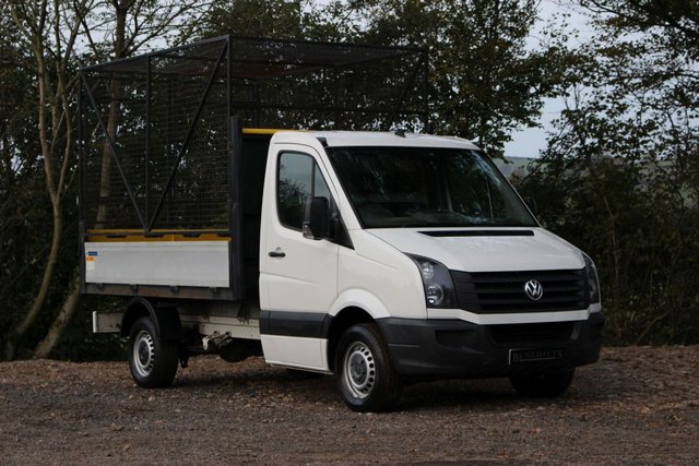 2013 63 Volkswagen Crafter 2.0 CR35 TDI  TIPPER with  removable CAGE, 