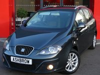 USED 2011 11 SEAT ALTEA XL 1.6 TDI CR SE DSG 5d 105 BHP DSG AUTOMATIC GEARBOX, FRONT FOG LIGHTS, 16 INCH 10 SPOKE ALLOY WHEELS, ALUMINIUM ROOF RAILS, TINTED GLASS, REAR PARKING SENSORS, GREY CLOTH INTERIOR, LEATHER MULTIFUNCTION STEERING WHEEL, ELECTRIC WINDOWS x4, ELECTRIC HEATED FOLDING DOOR MIRRORS, REMOTE CENTRAL LOCKING, CRUISE CONTROL, BURY BLUETOOTH PHONE KIT, DUAL CLIMATE AIR CON, CD HIFI, AUX & USB INPUTS, FULL SERVICE HISTORY, HPI CLEAR, LOW MILEAGE