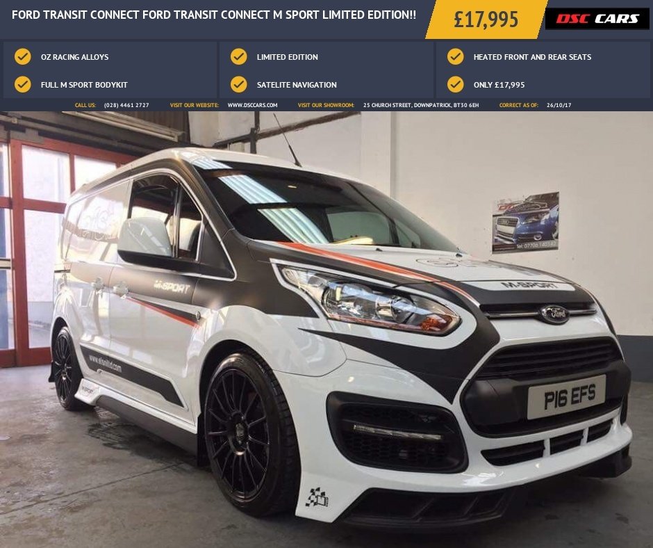 USED 2016 16 FORD TRANSIT CONNECT FORD TRANSIT CONNECT M SPORT LIMITED EDITION!! PLUS VAT