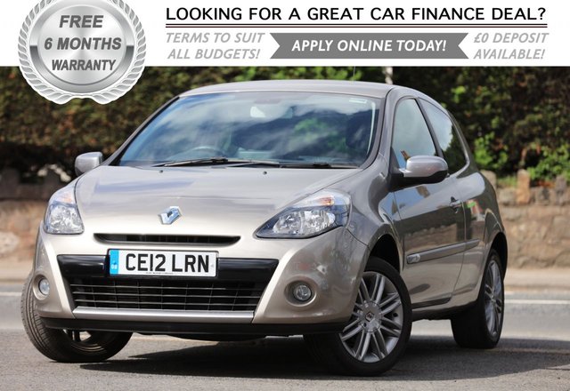 2012 12 Renault Clio 1.1 DYNAMIQUE TOMTOM TCE 3d 100 BHP
