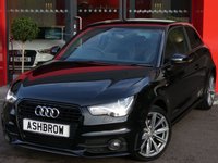USED 2014 64 AUDI A1 1.6 TDI S LINE STYLE EDITION 3d 105 S/S UPGRADE BODY COLOURED EXTERIOR MIRRORS, DAB RADIO, BLUETOOTH PHONE & MUSIC STREAMING, LED XENON HEADLIGHTS WITH DAYTIME RUNNING LIGHTS, HEADLAMP WASHERS, BLACK GRILLE OPTIC, FULL S-LINE BODY KIT, FRONT FOG LIGHTS, 17 INCH 10 SPOKE ALLOYS, BLACK 1/2 LEATHER INTERIOR, SPORT SEATS, LEATHER MULTIFUNCTION STEERING WHEEL, AIR CONDITIONING, AUX INPUT, CD HIFI WITH SD CARD READER, TYRE PRESSURE MONITORING SYSTEM, 1 OWNER FROM NEW, SERVICE HISTORY, &pound;0 ROAD TAX (99 G/KM)