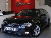 USED 2014 64 AUDI A4 AVANT 2.0 TDI SE TECHNIK 5d 136 S/S UPGRADE DE-BADGE FEATURE, HDD SAT NAV WITH JUKEBOX & DVD PLAYBACK (MMI NAVIGATION PLUS), FULL LEATHER INTERIOR, DAB RADIO, WIRELESS LAN CONNECTION (WLAN), BLUETOOTH MOBILE PHONE PREP WITH MUSIC STREAMING, AUDI MUSIC INTERFACE FOR IPOD / USB DEVICES (AMI), MMI WITH 2x SD CARD READERS, FRONT & REAR PARKING SENSORS WITH DISPLAY, 17 INCH 5 SPOKE ALLOYS, ELECTRIC TAILGATE, LEATHER MULTI FUNCTION STEERING WHEEL, CRUISE CONTROL, LIGHT & RAIN SENSORS, 1 OWNER FROM NEW, SERVICE HISTORY, &pound;30 ROAD TAX