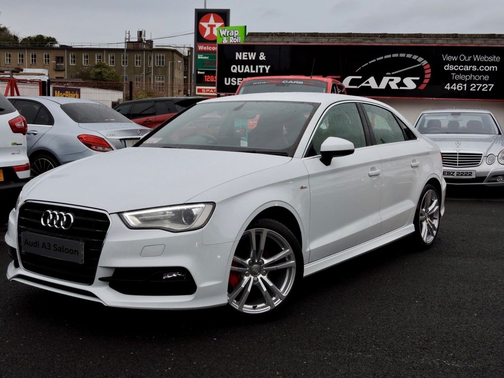 USED 2014 64 AUDI A3 1.6 TDI S LINE 4dr 109 BHP FREE ROAD TAX FOR LIFE!