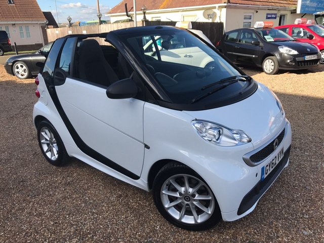 2012 62 Smart Fortwo Cabrio 1.0 PASSION MHD 2d AUTO 71 BHP