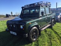 USED 2002 02 LAND ROVER DEFENDER 2.5 110 TD5 COUNTY DOUBLE CAB LWB 1d 120 BHP ROOF RACK, CHECKER PLATE, SNORKLE