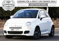 USED 2013 13 FIAT 500 1.2 S 3d 69 BHP +++ FREE 6 months Autoguard Warranty included in screen price +++