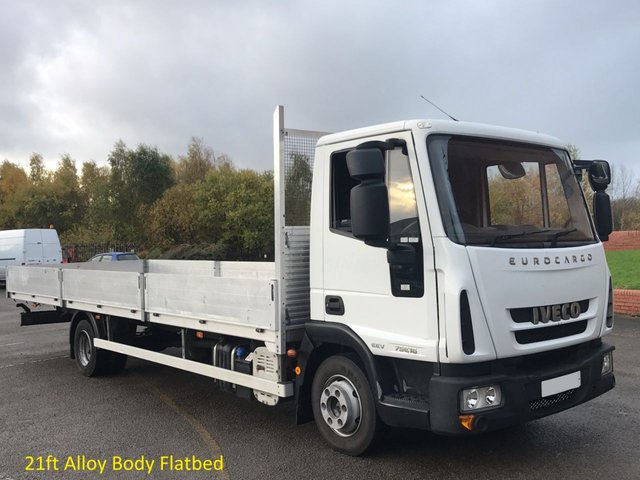2010 10 Iveco-Ford Eurocargo 3.9 75E16 Dropside-Flatbed 21ft Alloy Body [ Low Mileage ] Free UK Delivery