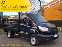 USED 2014 14 FORD TRANSIT 310s L1-H1 Dropside+Tail-Lift 2.2TDCi 100 RWD Low Mileage Ex Lease Choice in Stock Fsh Free UK Delivery 