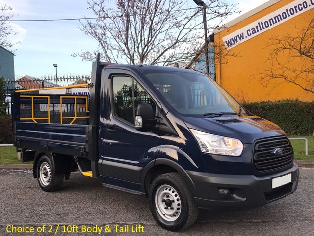 2014 14 Ford Transit 310s L1-H1 Dropside+Tail-Lift 2.2TDCi 100 RWD Low Mileage Ex Lease Choice in Stock Fsh Free UK Delivery