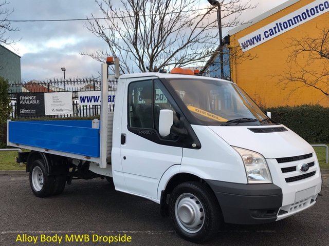 2009 59 Ford Transit 2.4 115 T350 MWB Dropside / Pickup Low Mileage Ex Water Authority Free UK Delivery