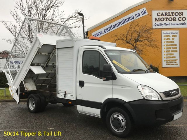 2010 60 Iveco-Ford Daily 3.0 50C14 Tipper,Caged Refuge Body+Tail Lift DRW 