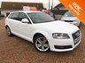 USED 2009 09 AUDI A3 1.9 TDI E SPORT 5d 103 BHP 5 Door Diesel in White with &pound;30 road tax