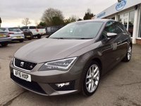 USED 2015 15 SEAT LEON 2.0 TDI FR TECHNOLOGY 5d 150 BHP **&pound;30 A YEAR TAX**