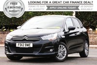 USED 2012 12 CITROEN C4 1.6 VTR PLUS 5d AUTO 118 BHP +++ FREE 6 months Autoguard Warranty included in screen price +++