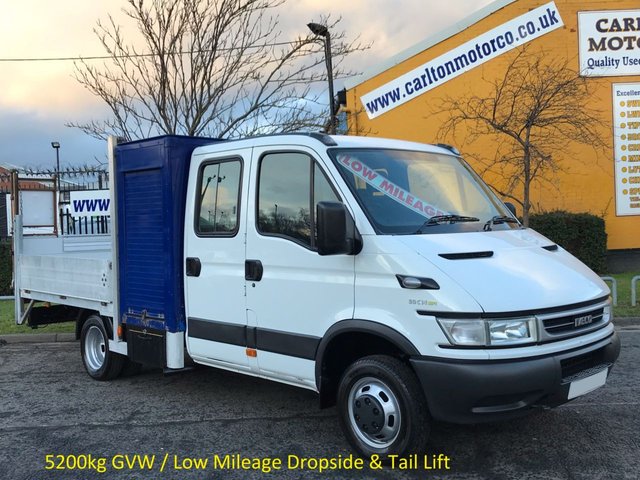 2006 56 Iveco-Ford Daily 3.0 50C14 D/C Dropside+T/Lift [ Low Mileage ] DRW