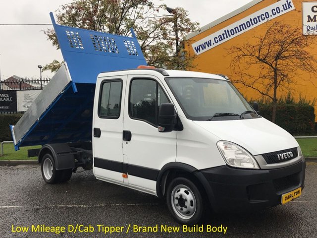 2011 11 Iveco-Ford Daily 35C13 Lwb D/Cab Tipper [ New Built Body ] Rear Toolstore DRW 