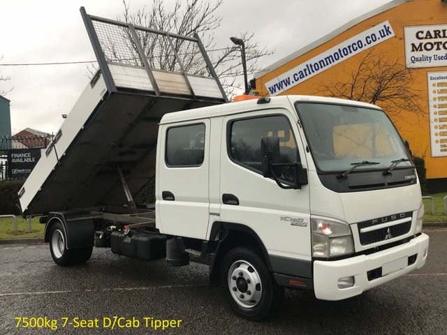 2010 60 Mitsubishi Fuso Canter 5.0 75 CRC 7C18D Tipper-Dropside [ Low Mileage ] 12.3ft Alloy body Ex Council Free UK Delivery