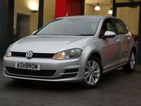 USED 2013 63 VOLKSWAGEN GOLF 1.6 TDI SE BLUEMOTION TECH 5d 105 S/S START STOP TECHNOLOGY, DAB RADIO, BLUETOOTH PHONE & MUSIC STREAMING, ADAPTIVE CRUISE CONTROL (ACC), LIGHT & RAIN SENSORS WITH AUTO DIMMING REAR VIEW MIRROR, ELECTRIC HEATED DOOR MIRRORS, MDI FOR IPOD/USB DEVICES, DRIVING MODE SELECT, AUTO HILL HOLD, AIR CONDITIONING, 10 SPOKE ALLOYS, GREY CLOTH INTERIOR, LEATHER MULTI FUNCTION STEERING WHEEL, CD HIFI WITH SD CARD READER, ELECTRIC WINDOWS, ELECTRIC HEATED DOOR MIRRORS, FRONT CENTRE ARM REST, 1 OWNER FROM NEW, SERVICE HISTORY, &pound;0 ROAD TAX