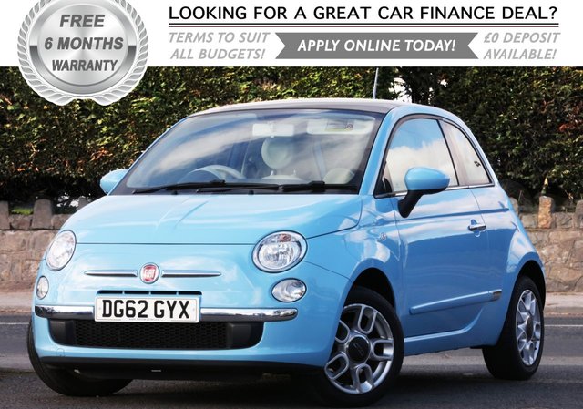 2012 62 Fiat 500 1.2 LOUNGE 3d 69 BHP