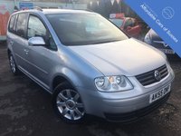 USED 2005 55 VOLKSWAGEN TOURAN 1.9 SE TDI 7 STR 5d 103 BHP STRONG ECONOMICAL RELIABLE SEVEN SEAT VOLKSWAGEN
