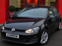 USED 2013 13 VOLKSWAGEN GOLF 1.6 TDI SE BLUEMOTION TECH 5d 105 S/S &pound;0 ROAD TAX (99 G/KM), START STOP TECHNOLOGY, DAB RADIO, BLUETOOTH PHONE & MUSIC STREAMING, ADAPTIVE CRUISE CONTROL (ACC), LIGHT & RAIN SENSORS WITH AUTO DIMMING REAR VIEW MIRROR, ELECTRIC HEATED DOOR MIRRORS, MDI FOR IPOD/USB DEVICES, DRIVING MODE SELECT, AUTO HILL HOLD, AIR CONDITIONING, 10 SPOKE ALLOYS, GREY CLOTH INTERIOR, LEATHER MULTI FUNCTION STEERING WHEEL, CD HIFI WITH SD CARD READER, ELECTRIC WINDOWS, ELECTRIC HEATED DOOR MIRRORS, FRONT CENTRE ARM REST, REAR ARM REST WITH THRU LOAD