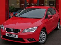 USED 2015 65 SEAT LEON 1.6 TDI SE TECHNOLOGY 5d 110 S/S SAT NAV, BLUETOOTH PHONE & MUSIC STREAMING, DAB RADIO, LED FRONT & REAR LIGHTS, FRONT FOG LIGHTS, 16 INCH 10 SPOKE ALLOYS, GREY CLOTH INTERIOR, LEATHER MULTI FUNCTION STEERING WHEEL, CRUISE CONTROL, ELECTRIC WINDOWS x4, ELECTRIC HEATED MIRRORS, REMOTE CENTRAL LOCKING, MFD TRIP COMPUTER, CD HIFI WITH 2x SD CARD READERS, AUX & USB INPUTS, AIR CONDITIONING, 1 OWNER FROM NEW, FULL SERVICE HISTORY, BALANCE OF SEAT WARRANTY &pound;0 ROAD TAX (99 G/KM)