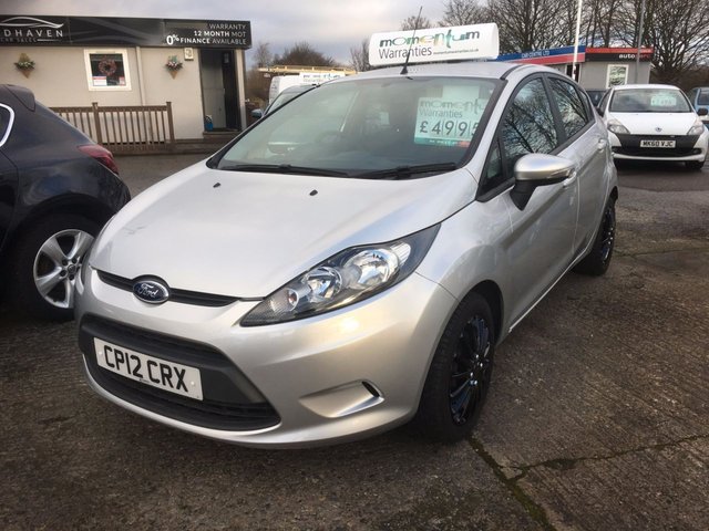 2012 12 Ford Fiesta 1.2 EDGE 5d 81 BHP