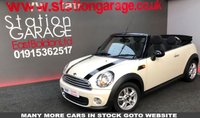 USED 2011 61 MINI CONVERTIBLE 1.6 ONE 2d 98 BHP SAT NAV MEDIA BLUETOOTH HEATED SEATS, SAT NAV, PHONE