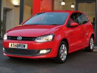 USED 2012 12 VOLKSWAGEN POLO 1.2 MATCH 3d 60 BHP BLUETOOTH PHONE & MUSIC STREAMING, AUX INPUT, TYRE PRESSURE MONITORING SYSTEM, MDI INPUT FOR IPOD / USB DEVICES, MANUAL 5 SPEED GEARBOX, 7 SPOKE ALLOY WHEELS, FRONT FOG LIGHTS, GREY CLOTH INTERIOR, 3x 3 POINT REAR SEAT BELTS, ISO FIX, FOLDING REAR SEATS, ELECTRIC WINDOWS, ELECTRIC HEATED MIRRORS, REMOTE CENTRAL LOCKING, AIR CONDITIONING, DIS TRIP COMPUTER, CD HIFI, ILLUMINATING VANITY MIRROR, NON SMOKING PACK. GOOD SERVICE HISTORY - 6 STAMPS IN TOTAL (5 VW MAIN DEALER STAMPS). HPI CLEAR